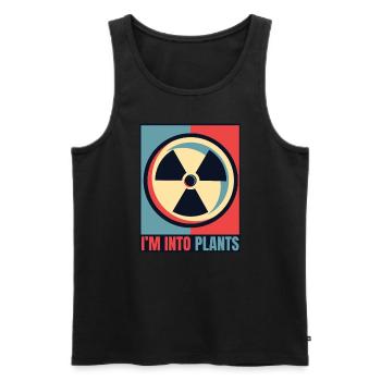 I'm Into Plants Energy Uranium Operator Nuclear - Men's Premium Organic Tank Top - black - Front - Michal (187cm)