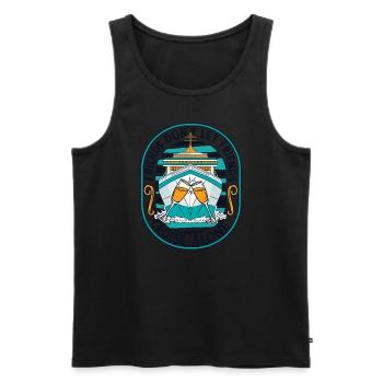 Lassen Sie Freunde nicht alleine cruisen Kreuzfahrtschiff Kreuzfahrt - Männer Premium Bio Tank Top - Schwarz - Vorne - Michal (187cm)