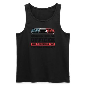 Der härteste Job, den Sie jemals lieben werden Korrekturen - Männer Premium Bio Tank Top - Schwarz - Vorne - Michal (187cm)