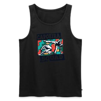 Capoeira Squad Ginga Capoeirista Tanz - Männer Premium Bio Tank Top - Schwarz - Vorne - AI Model Male 178 light (178cm)
