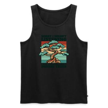 Dachte an Bonsai Bäume Indoor Bonsai - Männer Premium Bio Tank Top - Schwarz - Vorne - Michal (187cm)