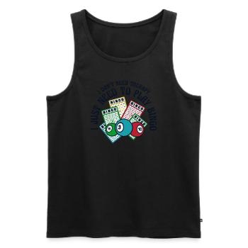 I Just Need To Play Bingo Daubers Professional - Men's Premium Organic Tank Top - black - Front - Michal (187cm)