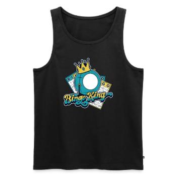 Bingo King Professional Caller Daubers Bingo - Men's Premium Organic Tank Top - black - Front - AI Model Male 178 light (178cm)