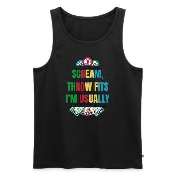 Don't Always Scream Daubers Professional Caller - Men's Premium Organic Tank Top - black - Front - Michal (187cm)