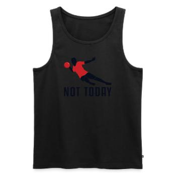 Nicht heute Spiel Prisonball Teamspieler Völkerball - Männer Premium Bio Tank Top - Schwarz - Vorne - Michal (187cm)