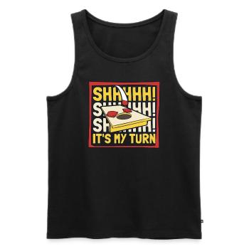 Psst, ich bin dran Spielbretter Sitzsack - Männer Premium Bio Tank Top - Schwarz - Vorne - AI Model Male 178 light (178cm)