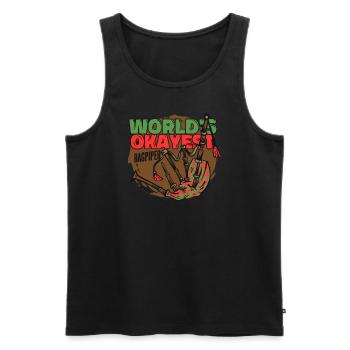 Der Okayste Dudelsackspieler der Welt Dudelsackunterricht Blasrohr - Männer Premium Bio Tank Top - Schwarz - Vorne - Michal (187cm)