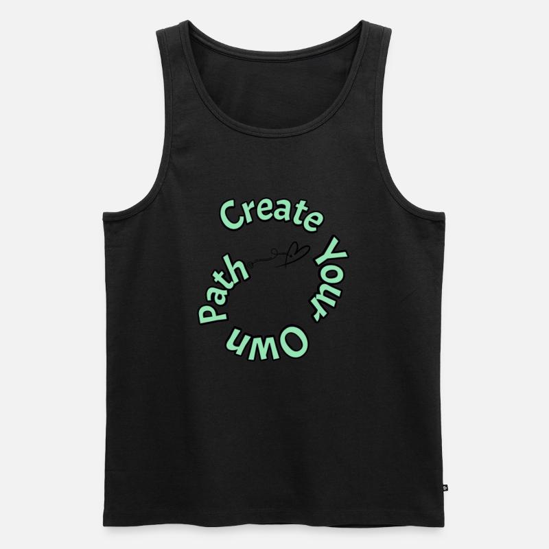 Create your own path - Männer Premium Bio Tank Top - undefined