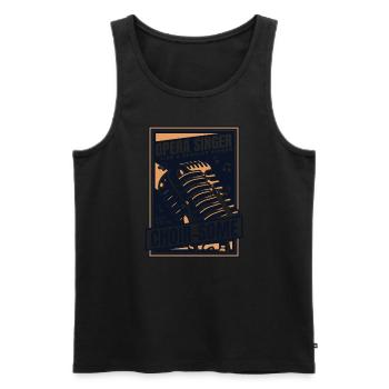 Like A Regular Singer But More Choir-Some Lover - Men's Premium Organic Tank Top - black - Front - Michal (187cm)