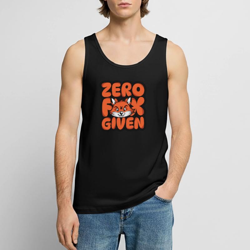 Zero Fox Given Canidae Caninae Red Fox Fox Lover Men's Premium Organic Tank Top