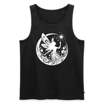 Fee - Männer Premium Bio Tank Top - Schwarz - Vorne - AI Model Male 178 light (178cm)