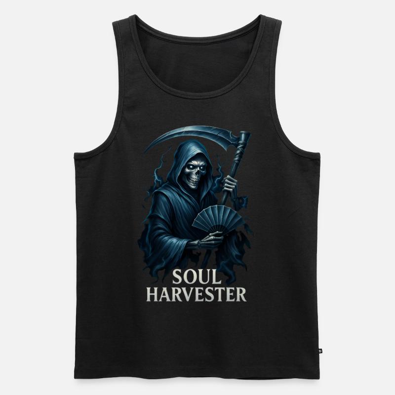 Sensenmann Seelenernter - Männer Premium Bio Tank Top - Schwarz