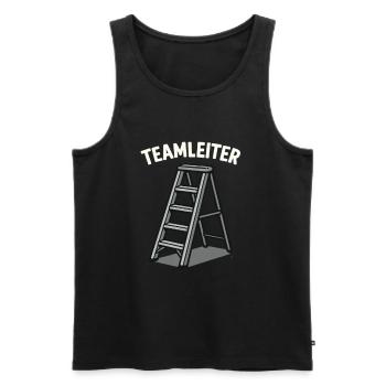 Leiter im Büro, Chef vom Team und Arbeit - Männer Premium Bio Tank Top - Schwarz - Vorne - Michal (187cm)