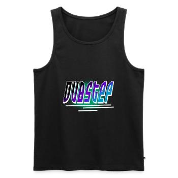 Dubstep - Männer Premium Bio Tank Top - Schwarz - Vorne - AI Model Male 178 light (178cm)