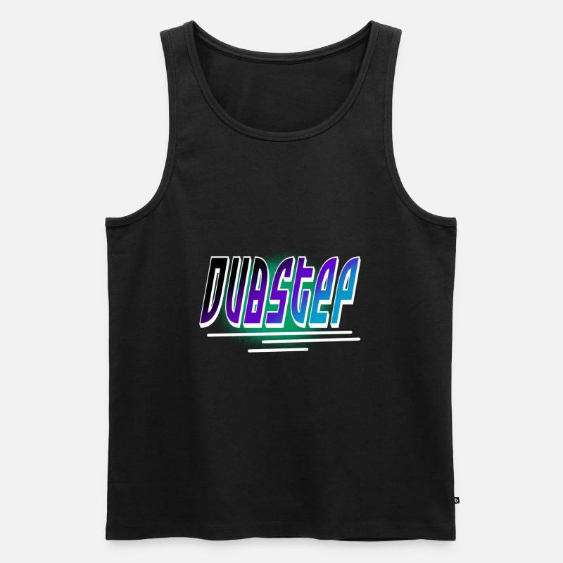 Dubstep - Männer Premium Bio Tank Top - Schwarz