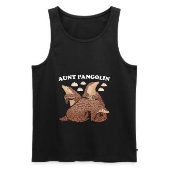 Aunt Pangolin - Männer Premium Bio Tank Top - Schwarz - Vorne - Michal (187cm)