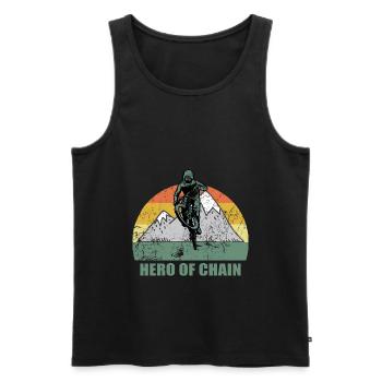 Vélo de montagne Cyclisme Cyclisme Cyclisme - Débardeur bio Premium Homme - noir - Devant - Michal (187cm)