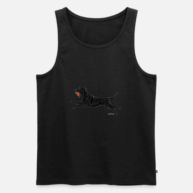 Lab Dami 3 - Männer Premium Bio Tank Top - Schwarz