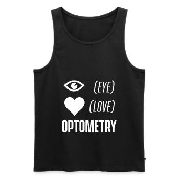 Optiker Optik Optometrie Optometrist Augenoptiker - Männer Premium Bio Tank Top - Schwarz - Vorne - AI Model Male 178 light (178cm)