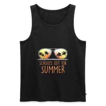 Écoles pour les vacances d’été École de jour Enfant - Débardeur bio Premium Homme - noir - Devant - Michal (187cm)