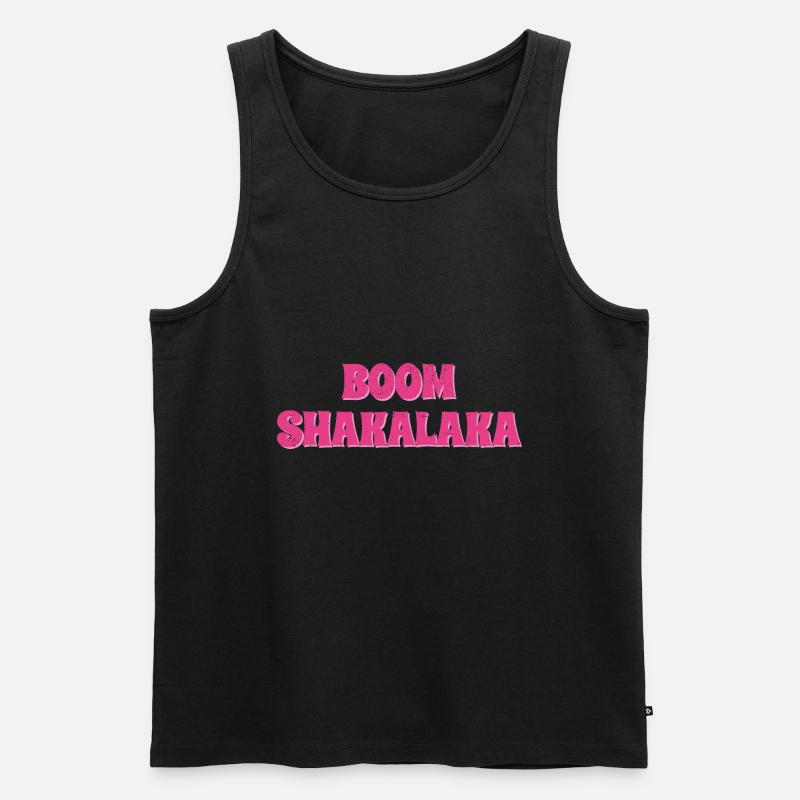 90er Jahre - Männer Premium Bio Tank Top - Schwarz