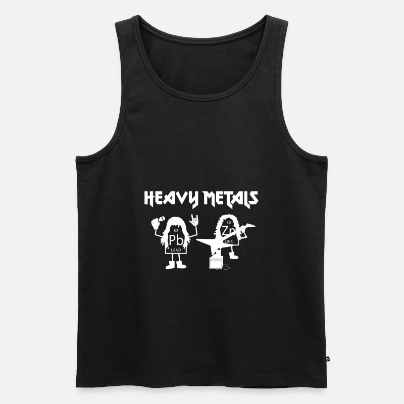 Heavy Metals Schwermetalle Elemente Geschenk - Männer Premium Bio Tank Top - Schwarz