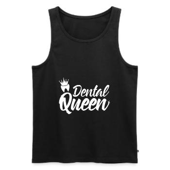 Dentist Queen | Dentistry Profession Gift Ideas - Men's Premium Organic Tank Top - black - Front - AI Model Male 178 light (178cm)