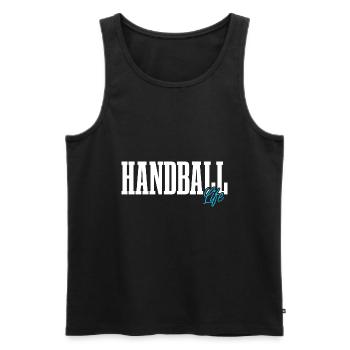 Handballeur Handballeur - Débardeur bio Premium Homme - noir - Devant - Michal (187cm)