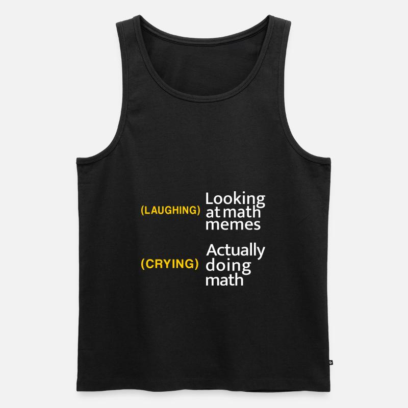 Cadeau de maths professeur de nerd professeur de mathématiques professeur de mathématiques - Débardeur bio Premium Homme - noir