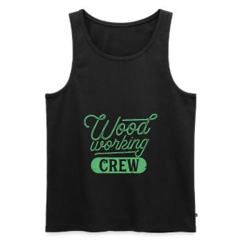 Holzarbeiter Mannschaft Waldarbeiter Holzfäller - Männer Premium Bio Tank Top - Schwarz - Vorne - AI Model Male 178 light (178cm)