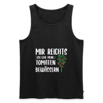 Tomatengärtner Tomatenzucht Tomatenpflanzen - Männer Premium Bio Tank Top - Schwarz - Vorne - Michal (187cm)
