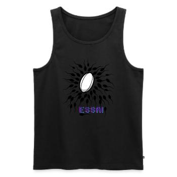 Essai - Débardeur bio Premium Homme - noir - Devant - Michal (187cm)