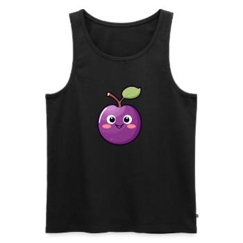 Prune Kawaii Prune Douce - Débardeur bio Premium Homme - noir - Devant - Michal (187cm)