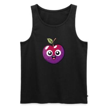 Prune Kawaii - Débardeur bio Premium Homme - noir - Devant - Michal (187cm)