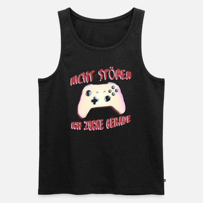 Nicht stören - Männer Premium Bio Tank Top - Schwarz