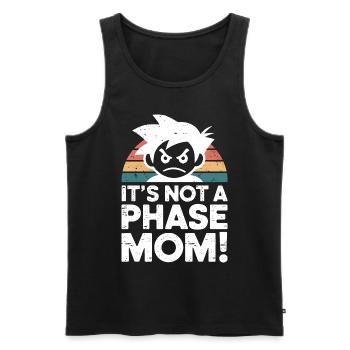 Ce n’est pas une phase maman ! Emo Goth Alternative - Débardeur bio Premium Homme - noir - Devant - AI Model Male 178 light (178cm)
