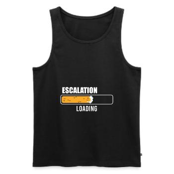 Escalation Loading Bier - Männer Premium Bio Tank Top - Schwarz - Vorne - AI Model Male 178 light (178cm)