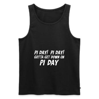 Math gift nerd teacher math teacher math - Men's Premium Organic Tank Top - black - Front - AI Model Male 178 light (178cm)