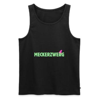 Meckerzwerg Zwerg Faschingskostüm Zwergen Kostüm - Männer Premium Bio Tank Top - Schwarz - Vorne - AI Model Male 178 light (178cm)
