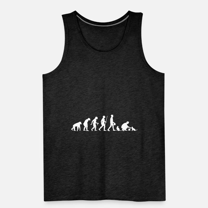 Evolution Cat Cat Propriétaire De chat Propriétaire de chat Débardeur bio Premium Homme