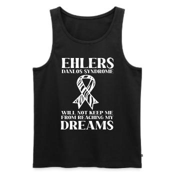 EDS HSD Ehlers-Danlos Syndrome - Men's Premium Organic Tank Top - black - Front - Michal (187cm)