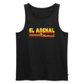 El Arenal sommerliches Urlaubs Design - Männer Premium Bio Tank Top - Schwarz - Vorne - AI Model Male 178 light (178cm)