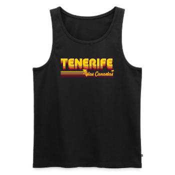 Design de vacances de rêve à Tenerife pour le fan des îles Canaries - Débardeur bio Premium Homme - noir - Devant - Michal (187cm)