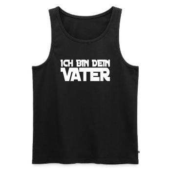 Ich bin dein Vater - Männer Premium Bio Tank Top - Schwarz - Vorne - AI Model Male 178 light (178cm)
