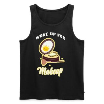 Wake Up For Makeup Schönheitskünstler Kosmetikerin - Männer Premium Bio Tank Top - Schwarz - Vorne - Michal (187cm)
