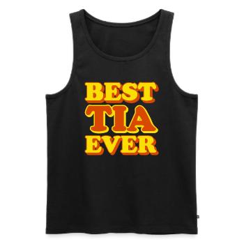 Tia Vorname Lustiges Geschenk - Männer Premium Bio Tank Top - Schwarz - Vorne - AI Model Male 178 light (178cm)