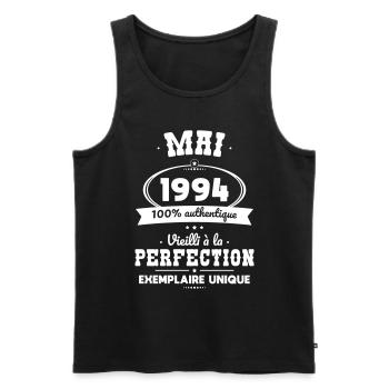 30th Anniversary - May 1994 Perfection - Men's Premium Organic Tank Top - black - Front - Michal (187cm)