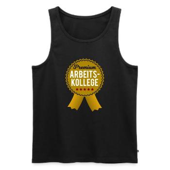 Bester Arbeitskollege Orden Geschenk Herren Lustig - Männer Premium Bio Tank Top - Schwarz - Vorne - Michal (187cm)