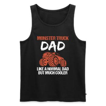 Monstertruck Papa Spruch Monster Truck Geschenk - Männer Premium Bio Tank Top - Schwarz - Vorne - Michal (187cm)