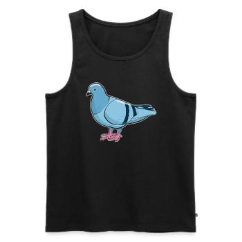 Pigeon Pigeon Fancier Pigeon Lovers Cadeau - Débardeur bio Premium Homme - noir - Devant - AI Model Male 178 light (178cm)